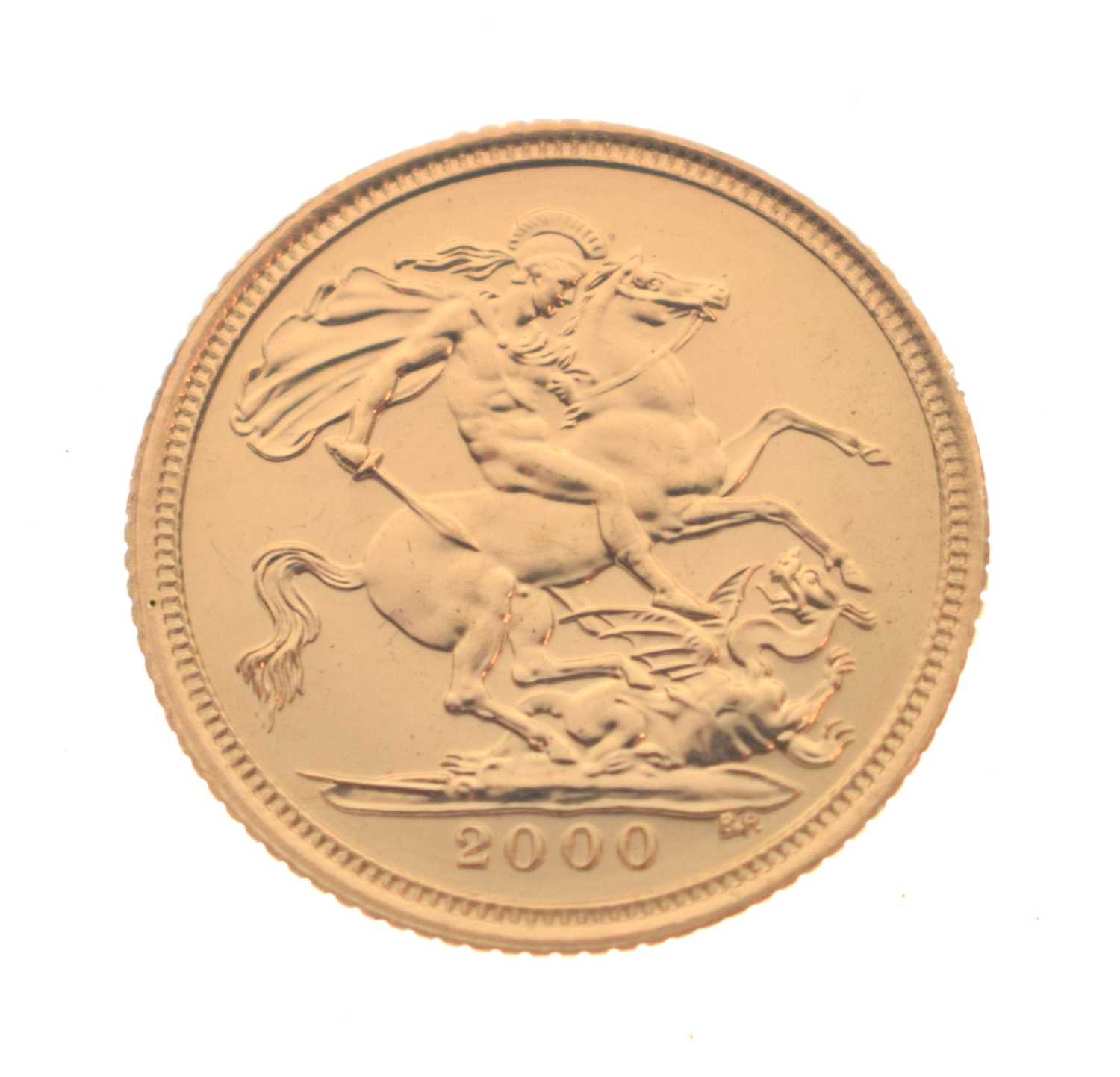 Royal Mint - Elizabeth II proof gold half sovereign, 2000