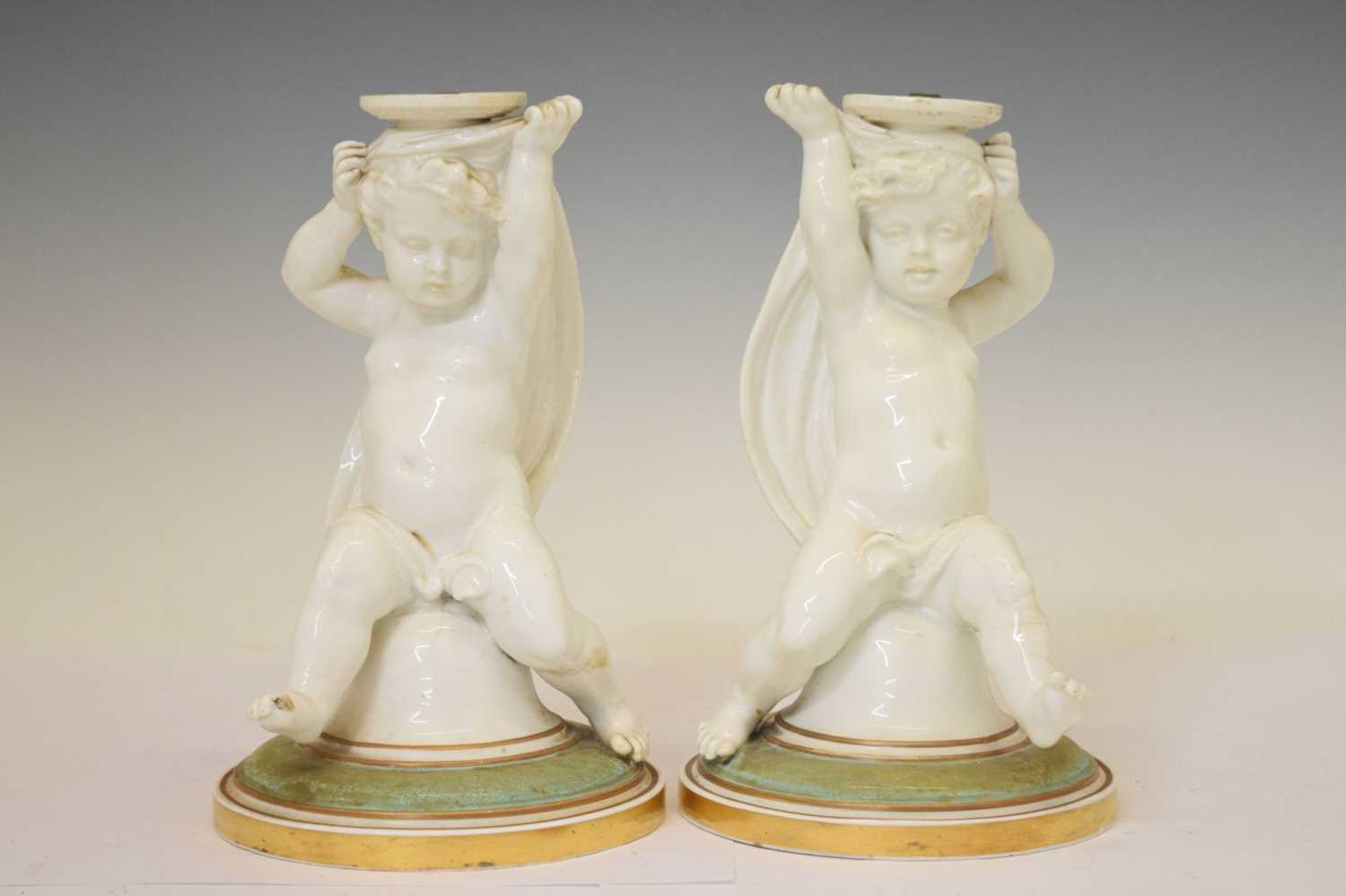 Henri Ardant & Cie - Pair of French cherub centrepieces - Image 4 of 9