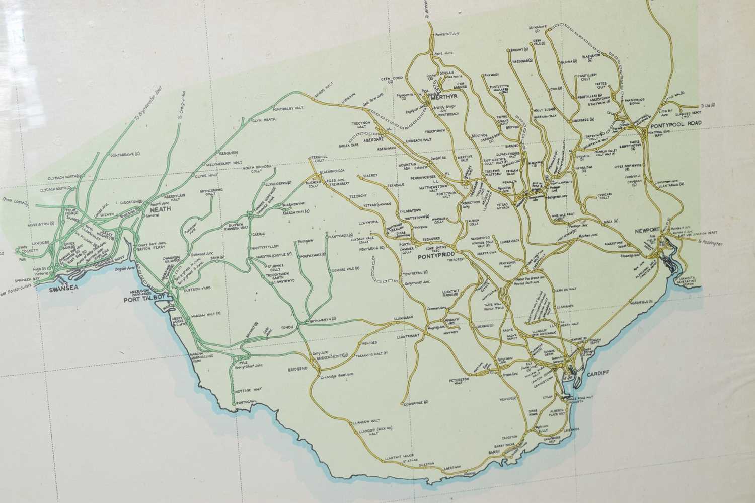 British Railways Western Region map, revised 1963 - Image 8 of 11