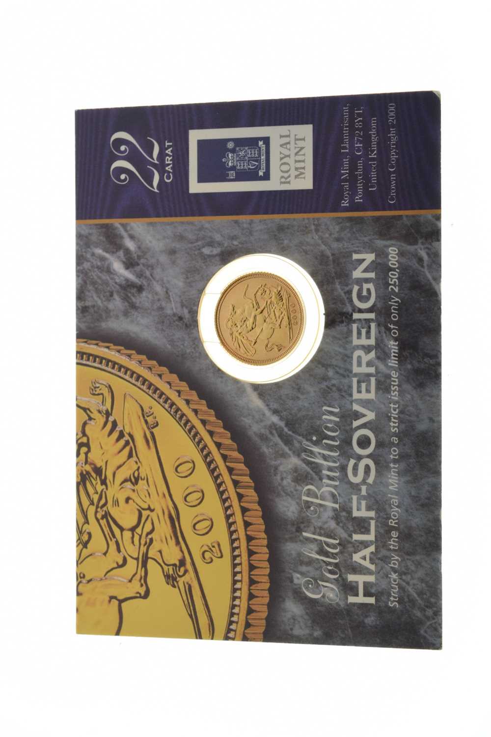 Royal Mint Elizabeth II 2000 gold half sovereign in presentation pack - Image 2 of 5
