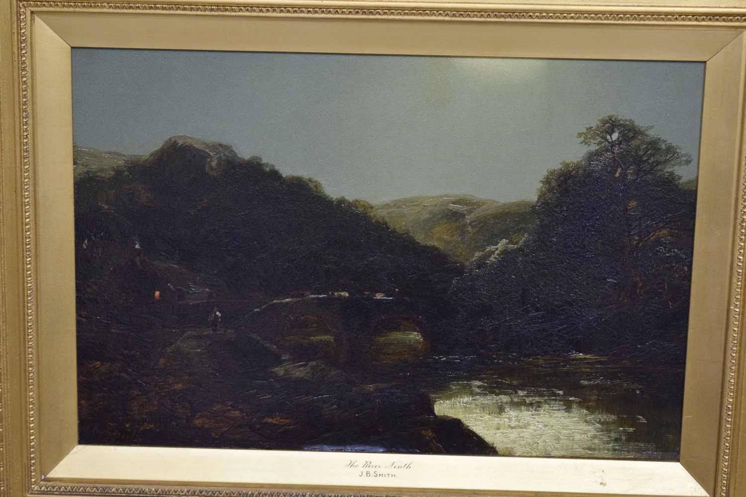 John Brandon Smith, (1848-1884) - Oil on board - The River Neath - Image 2 of 12