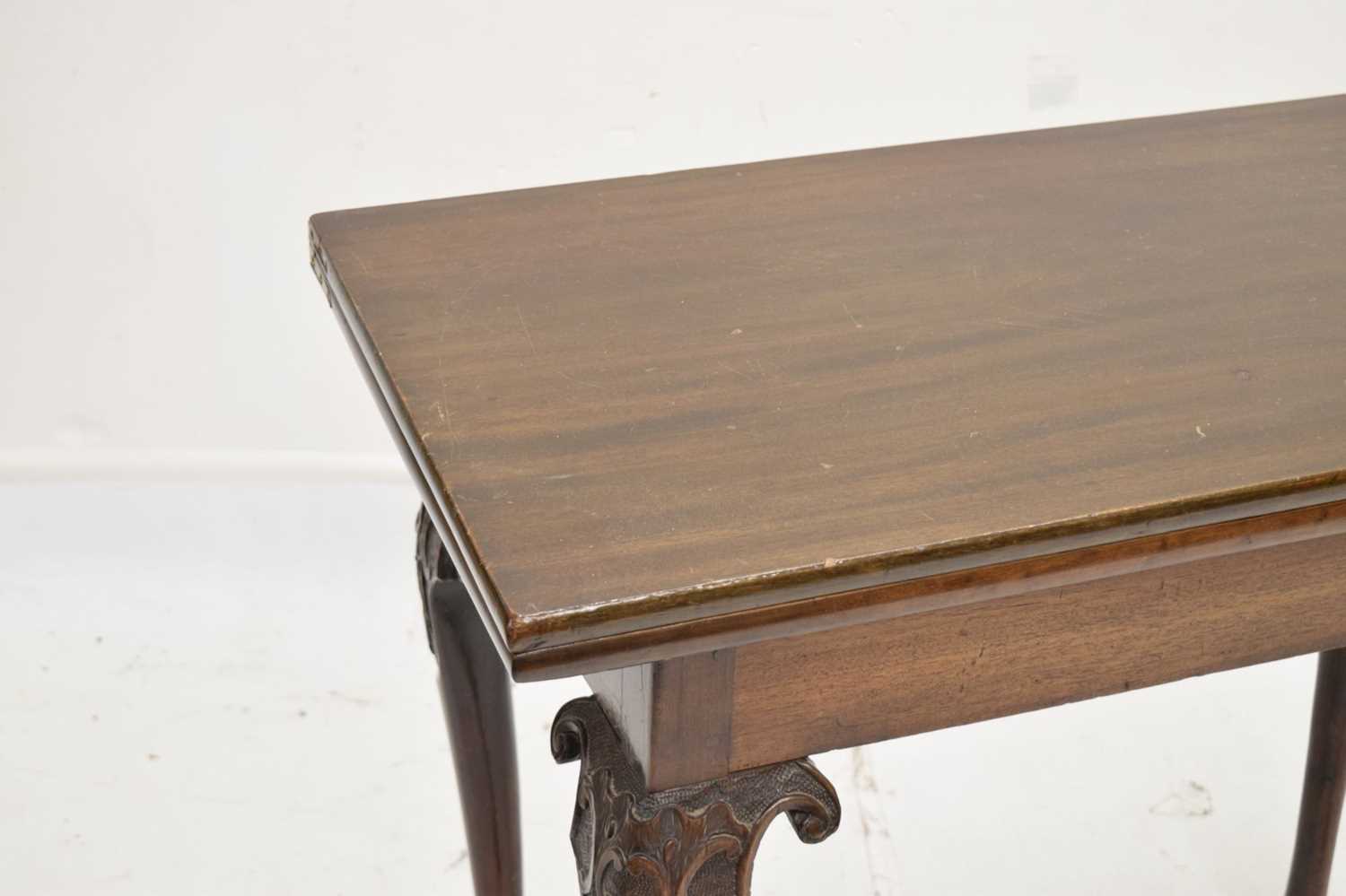 18th century mahogany card table - Image 3 of 13