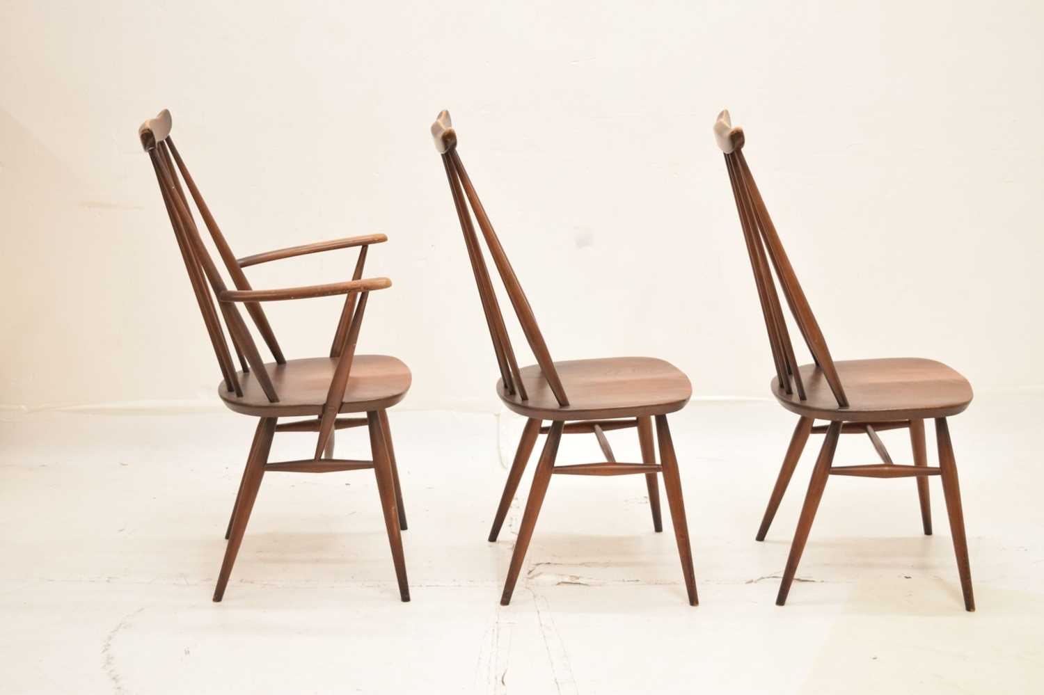 Ercol - set of six Goldsmith Windsor stick back dining chairs - Image 20 of 20