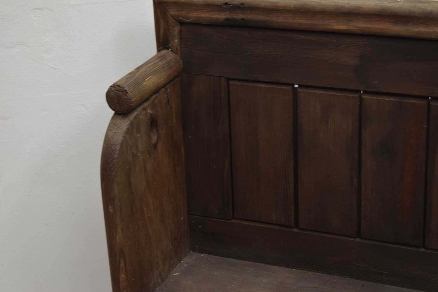 Two panel back church pews - Image 14 of 20