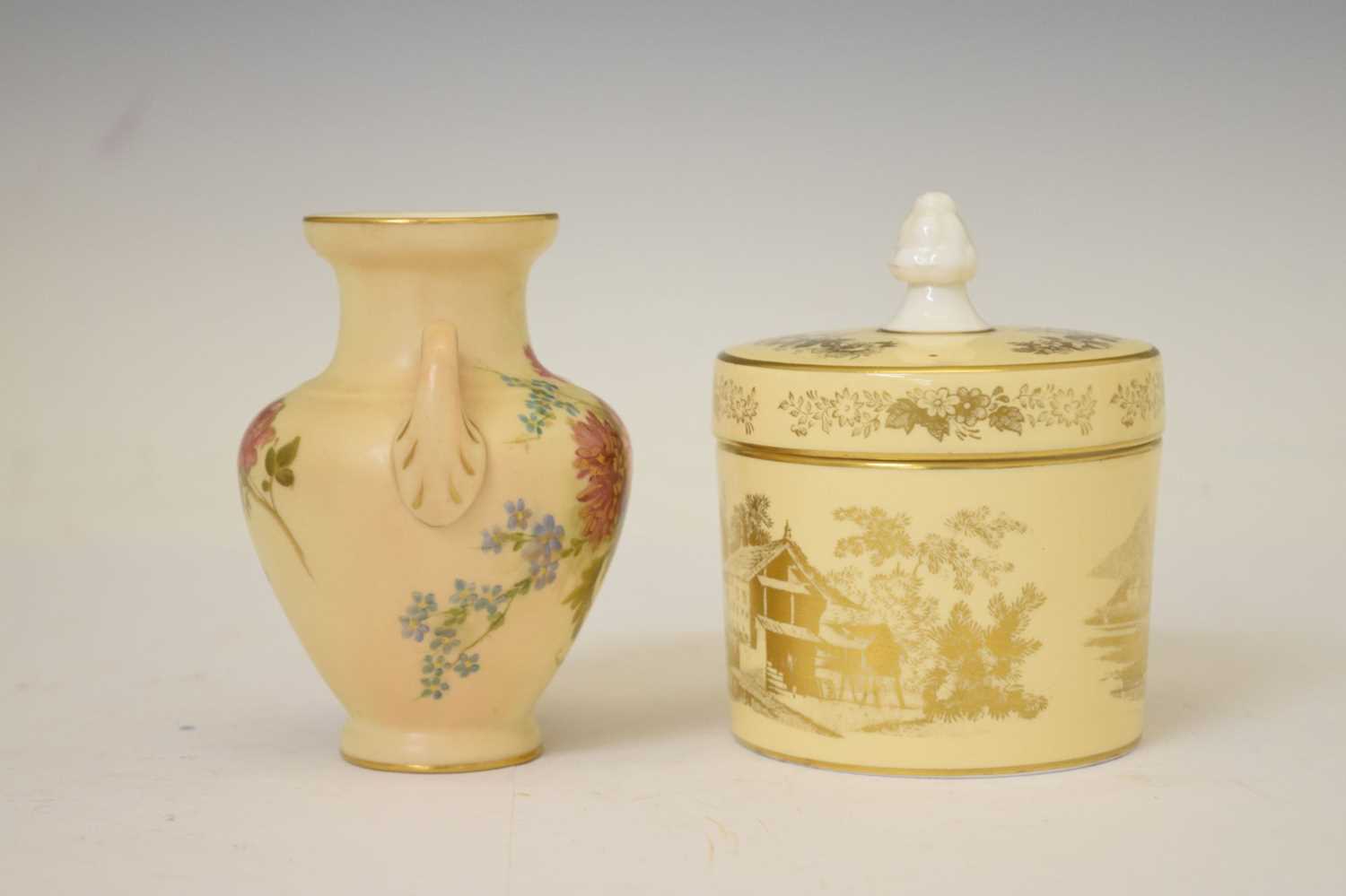 Selection of Royal Worcester blush ivory porcelain - Image 7 of 14