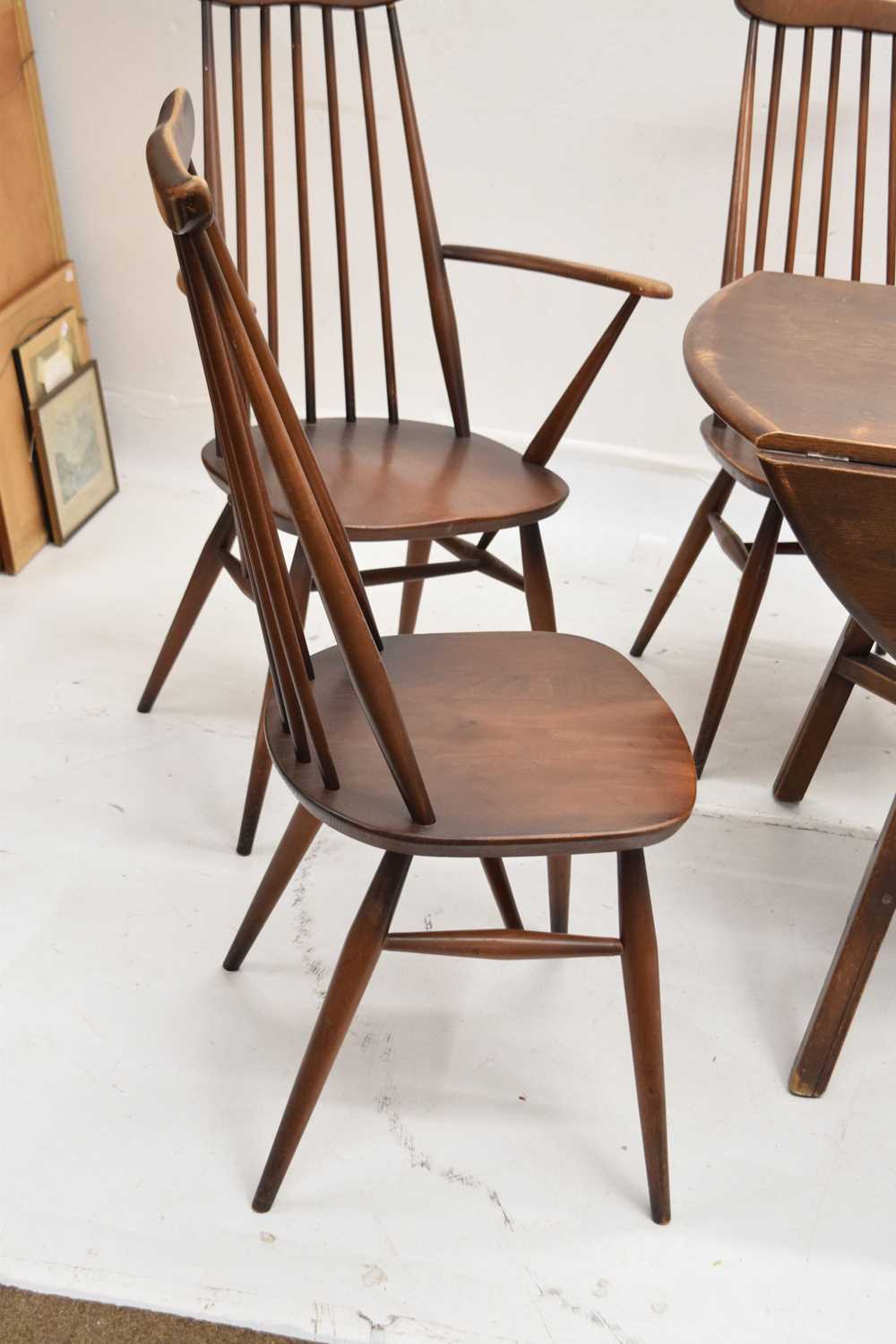 Ercol - set of six Goldsmith Windsor stick back dining chairs - Image 3 of 20