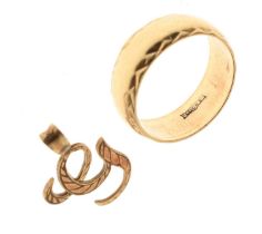 9ct gold wedding band