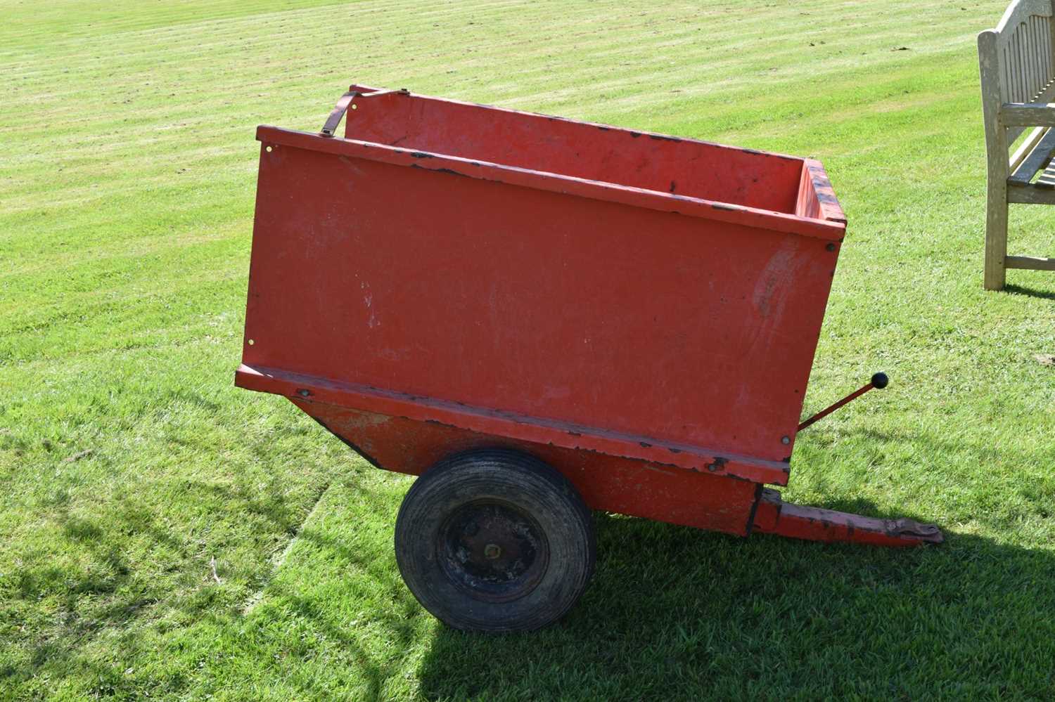 Garden tractor/ride on mower tipper trailer - Image 9 of 9