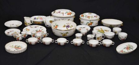 Collection of Royal Worcester Evesham table wares