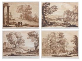 Four late 18th century engravings after Claude Lorrain