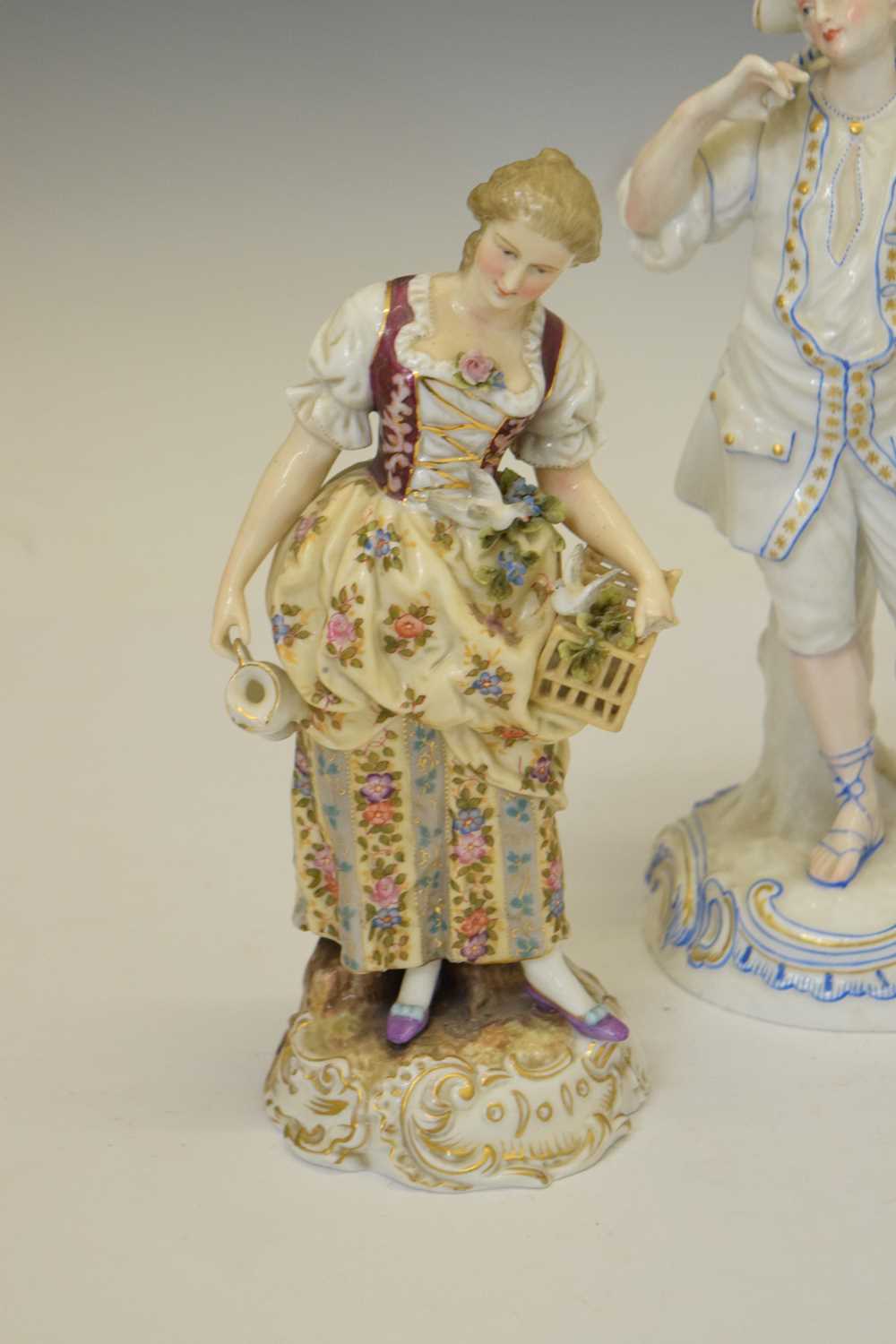 Collection of mostly 19th century Continental porcelain figures - Image 5 of 8