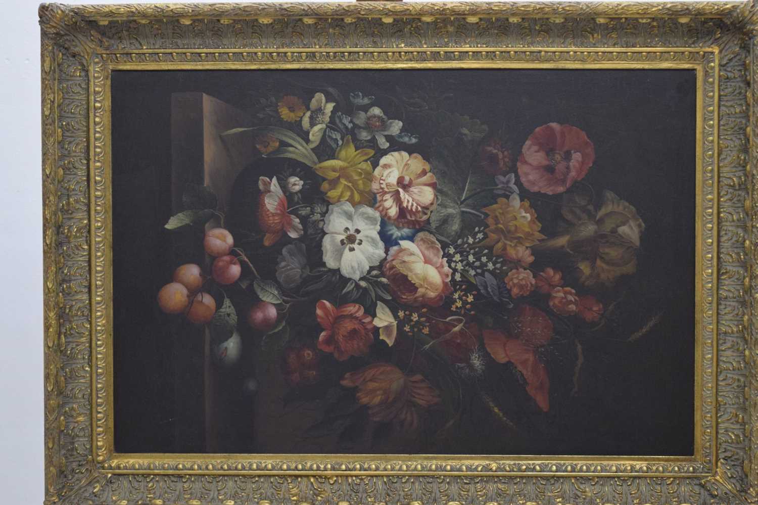 20th century Continental School - Still life with flowers, in 17th century taste - Image 2 of 10