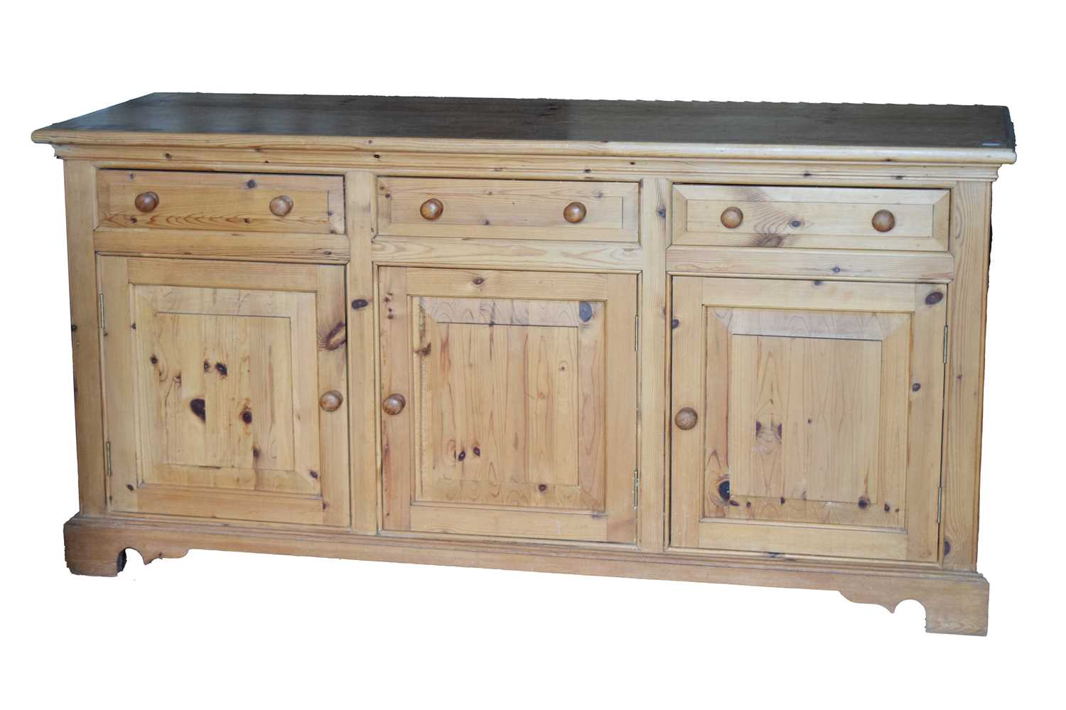 Modern pine low dresser