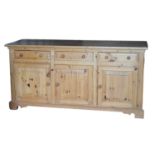 Modern pine low dresser