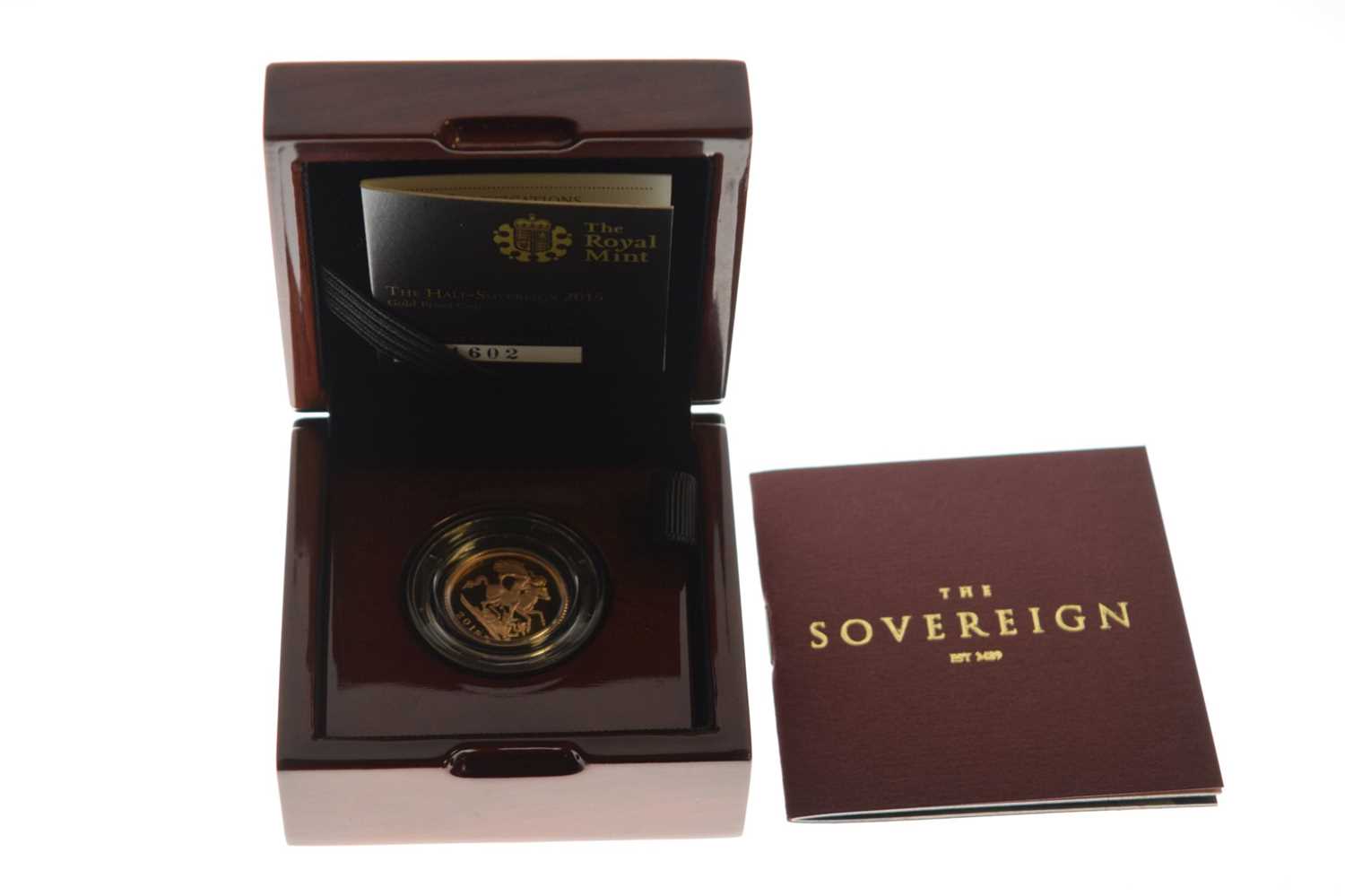 Elizabeth II gold proof half sovereign 2015 - Image 6 of 6