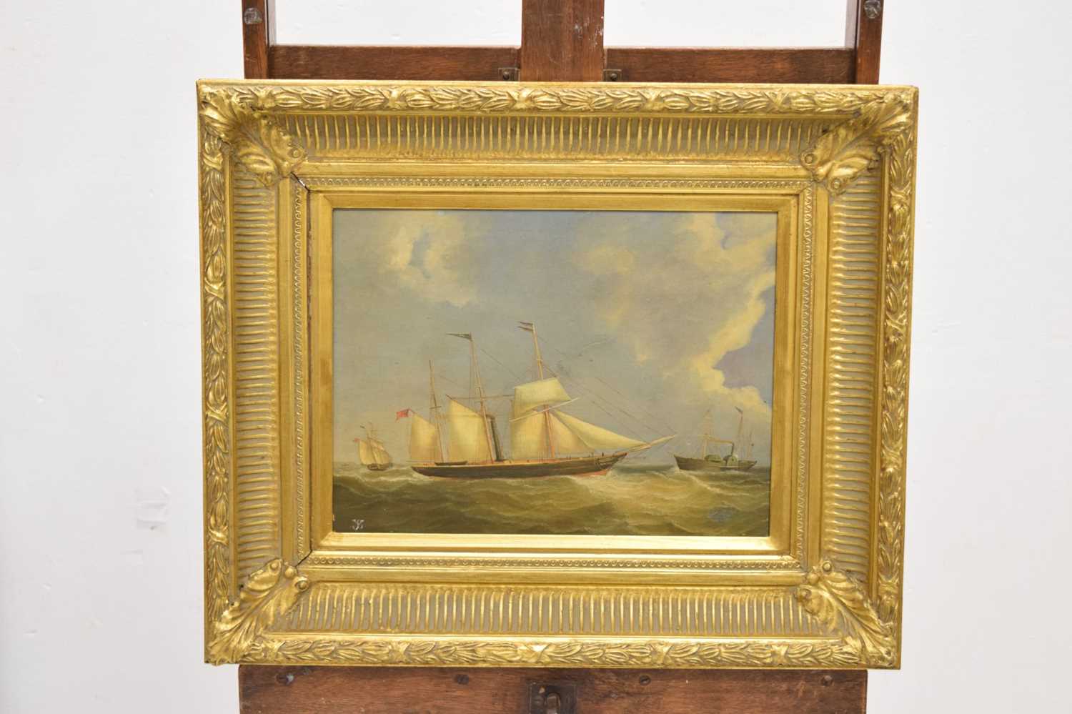 20th century Continental School - Oil on panel - Pair of maritime studies - Image 7 of 15
