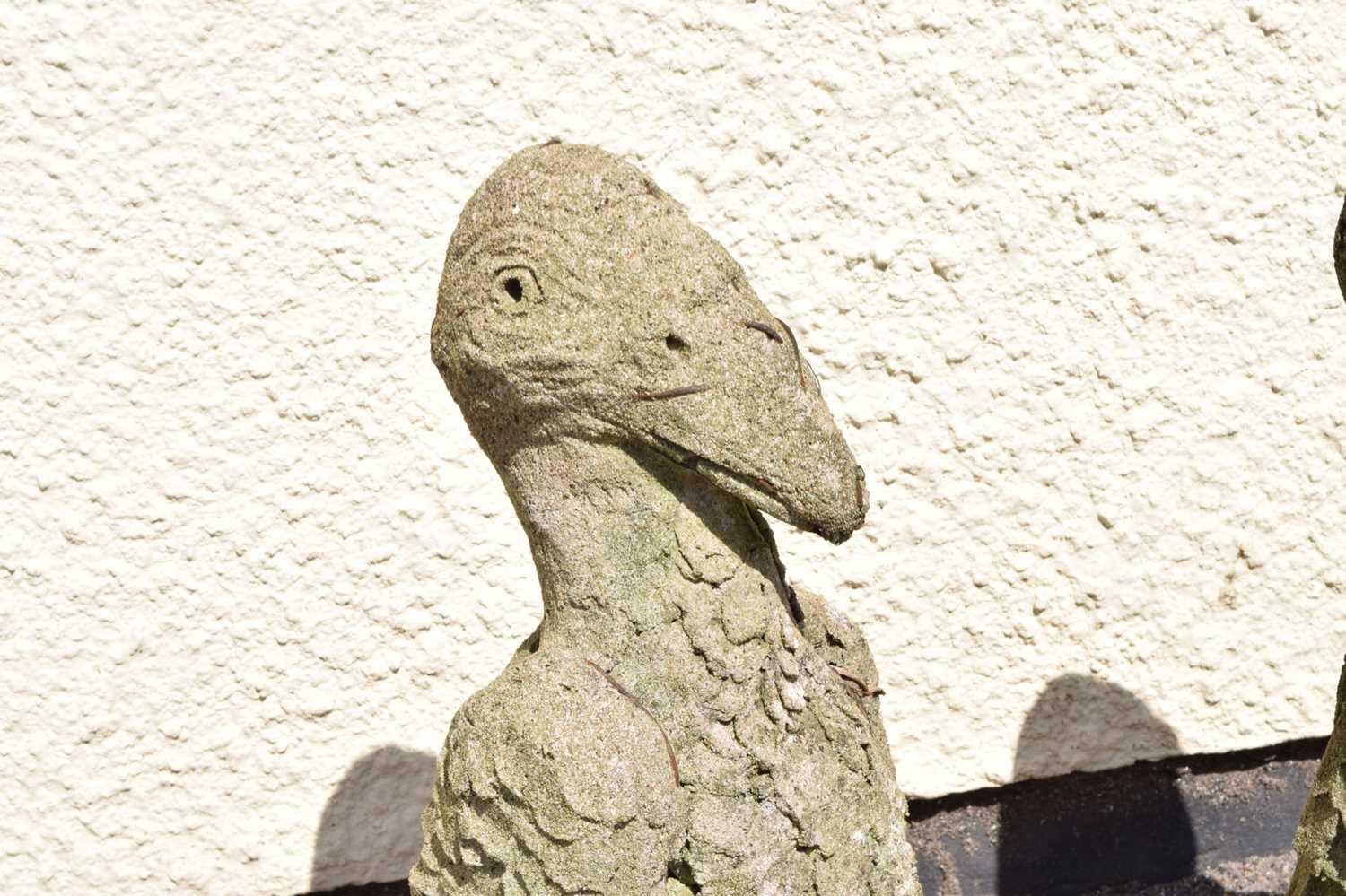 Pair of composite stone garden ornaments - Image 3 of 6