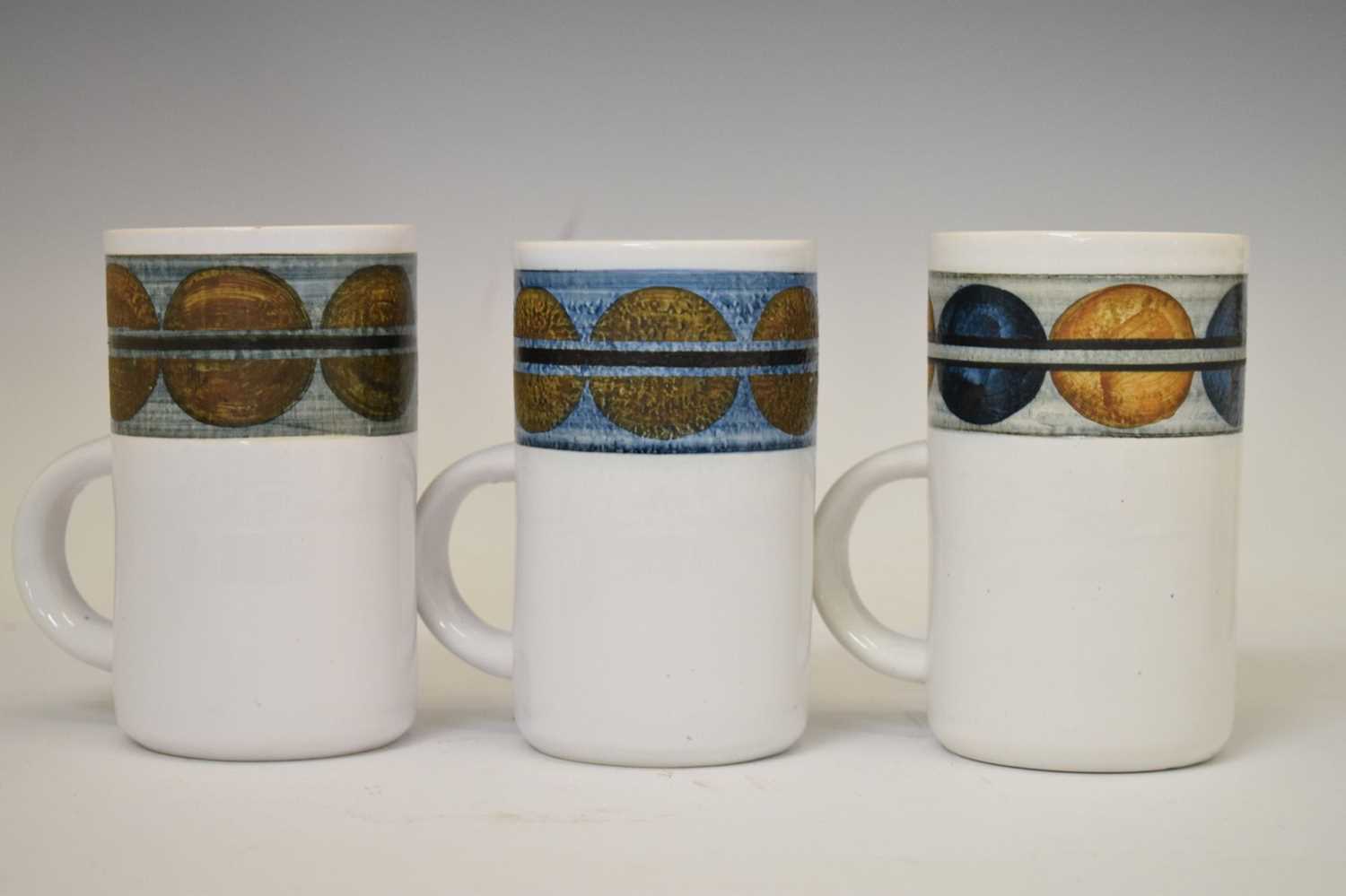 Set of six Troika pottery mugs - Image 2 of 10