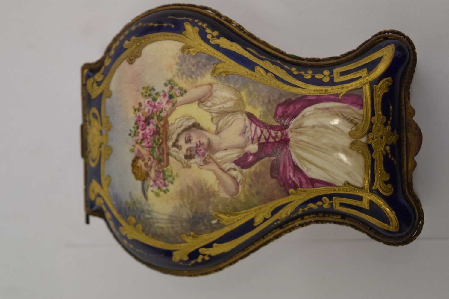 18th century-style porcelain and gilt metal box - Image 6 of 8