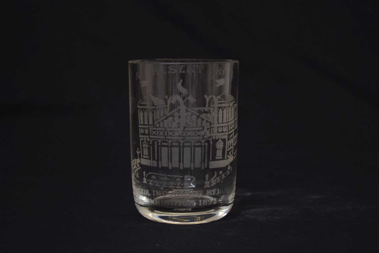 Bristol interest - Late 19th century 'Bristol Industrial & Fine Art Exhibition 1893' glass - Image 2 of 6