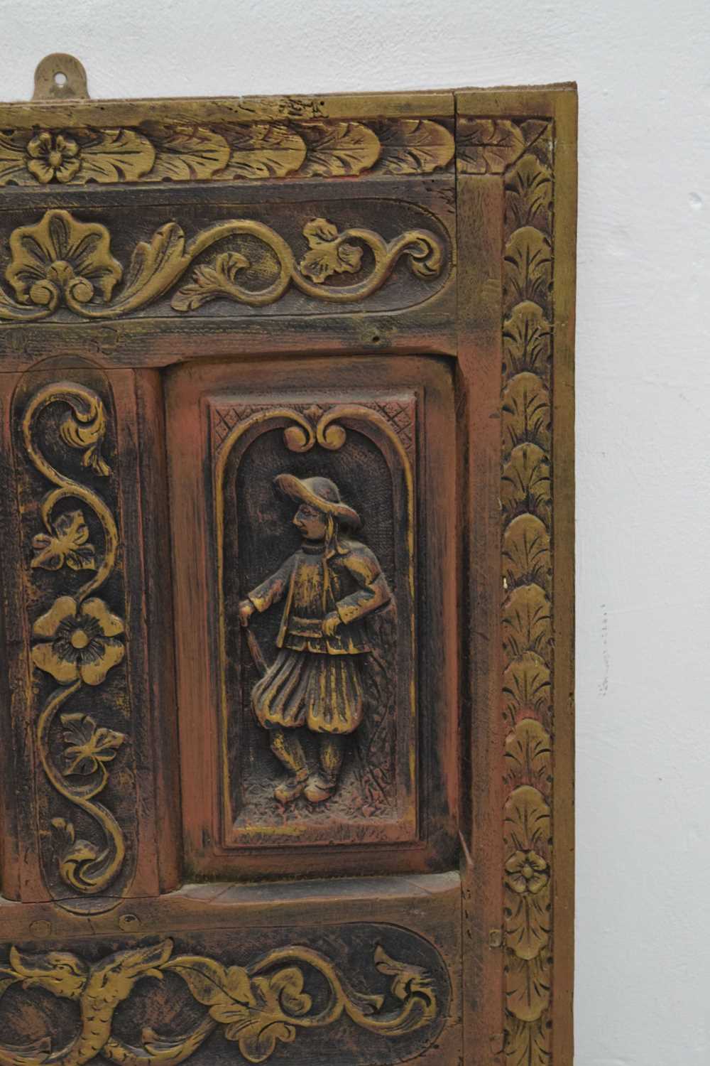 Dutch/Flemish carved oak panel - Image 3 of 6