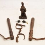 Group of police related items