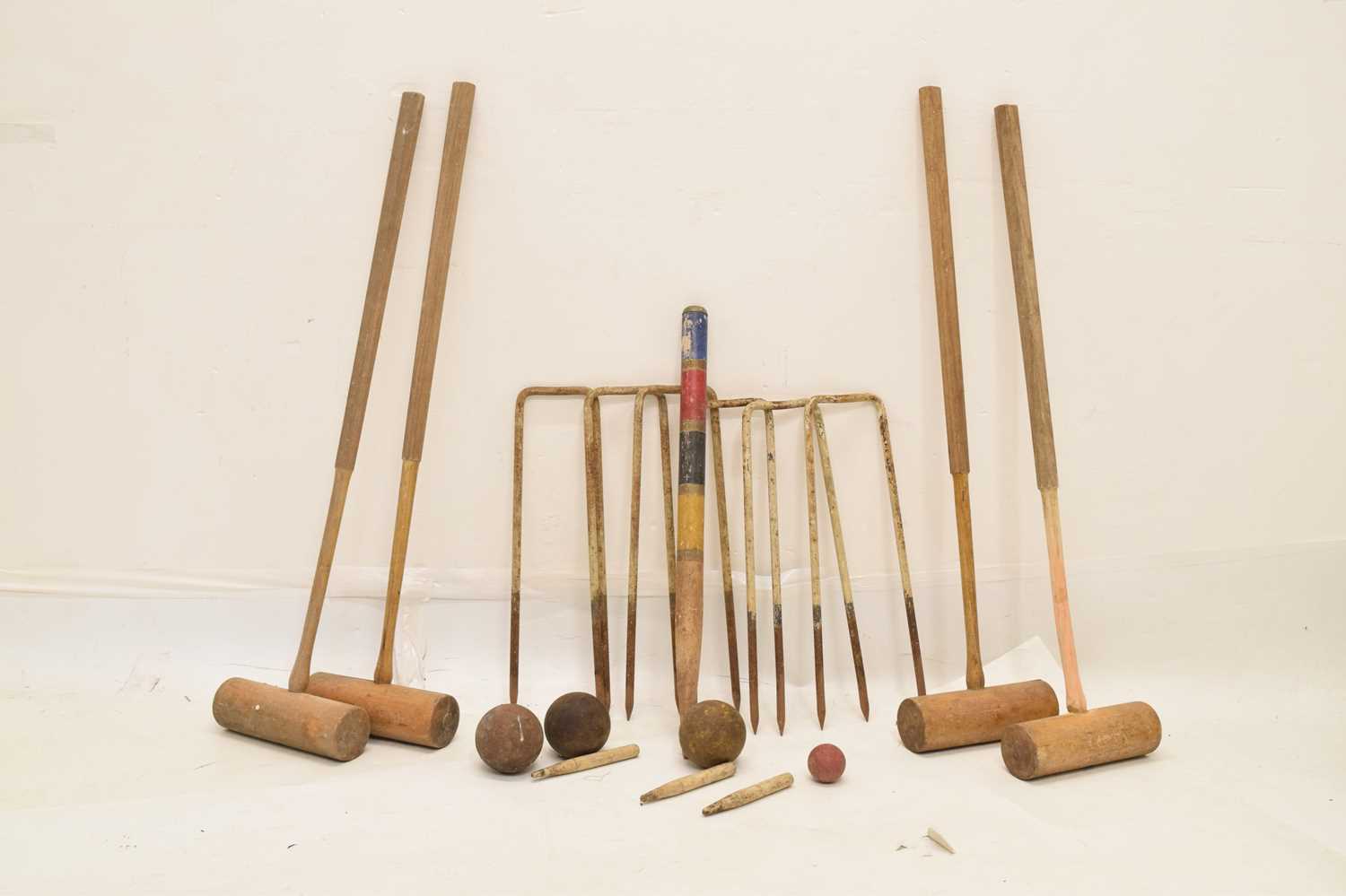 Vintage croquet part set - Image 3 of 8