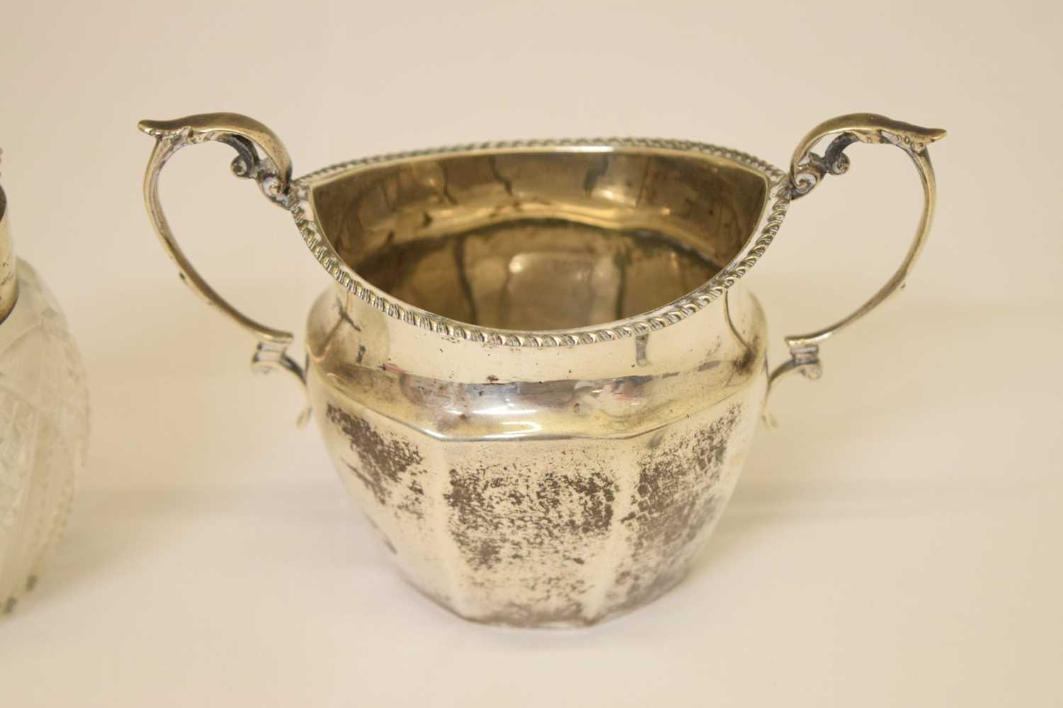 Silver twin-handled sugar bowl, etc - Image 8 of 9