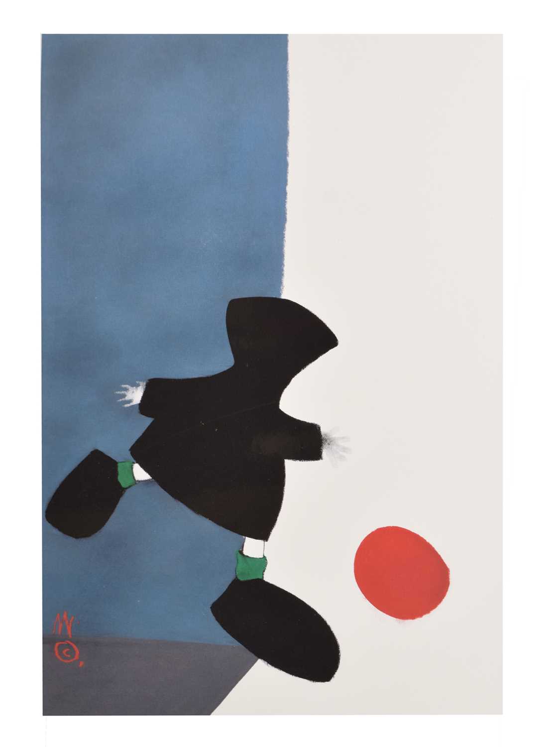 Mackenzie Thorpe (British, b.1956) - Signed limited edition artist proof - 'Boy & Ball'