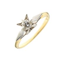 Diamond solitaire ring