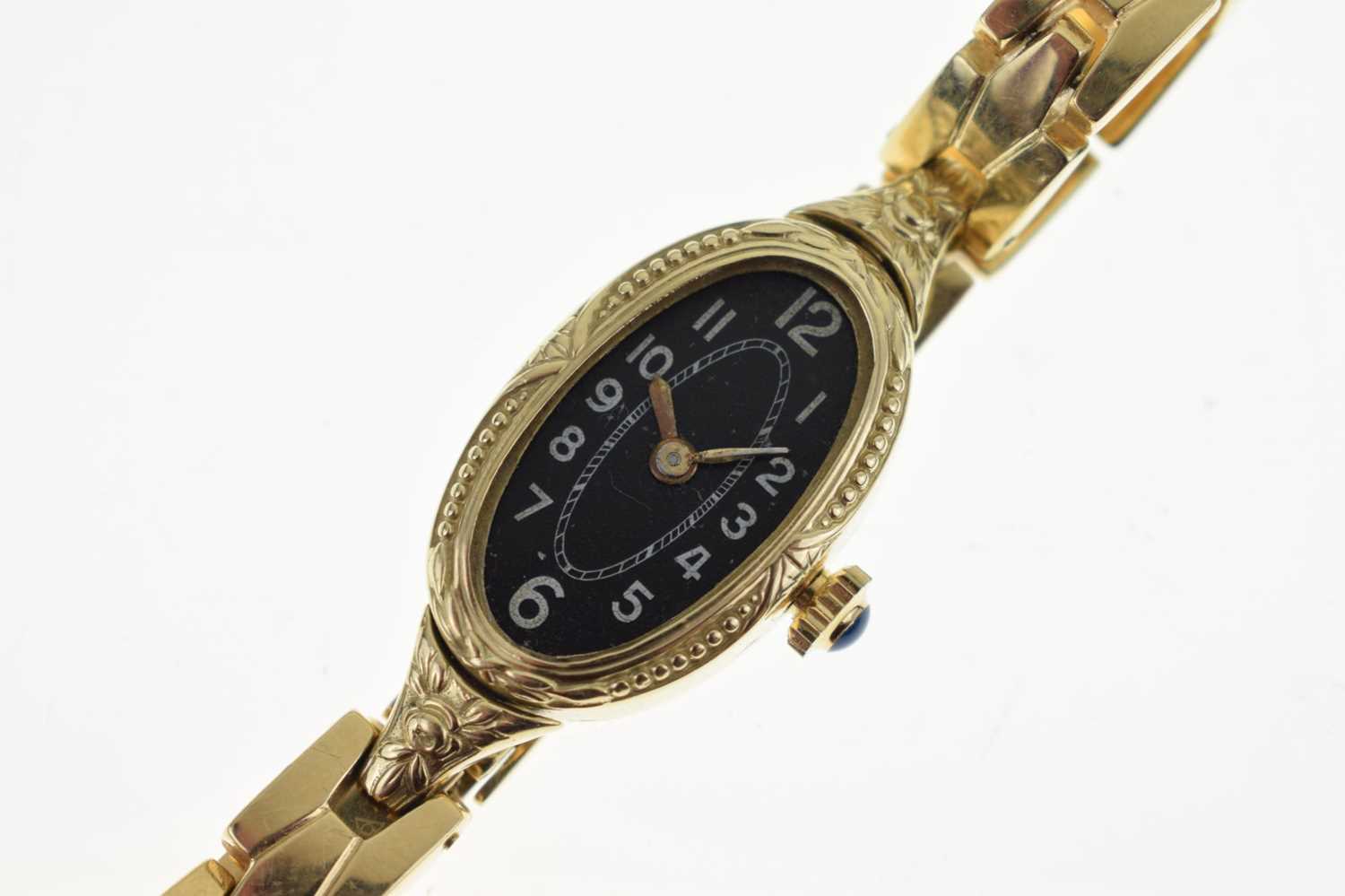 Lady's yellow metal stamped 585 bracelet watch - Image 3 of 9