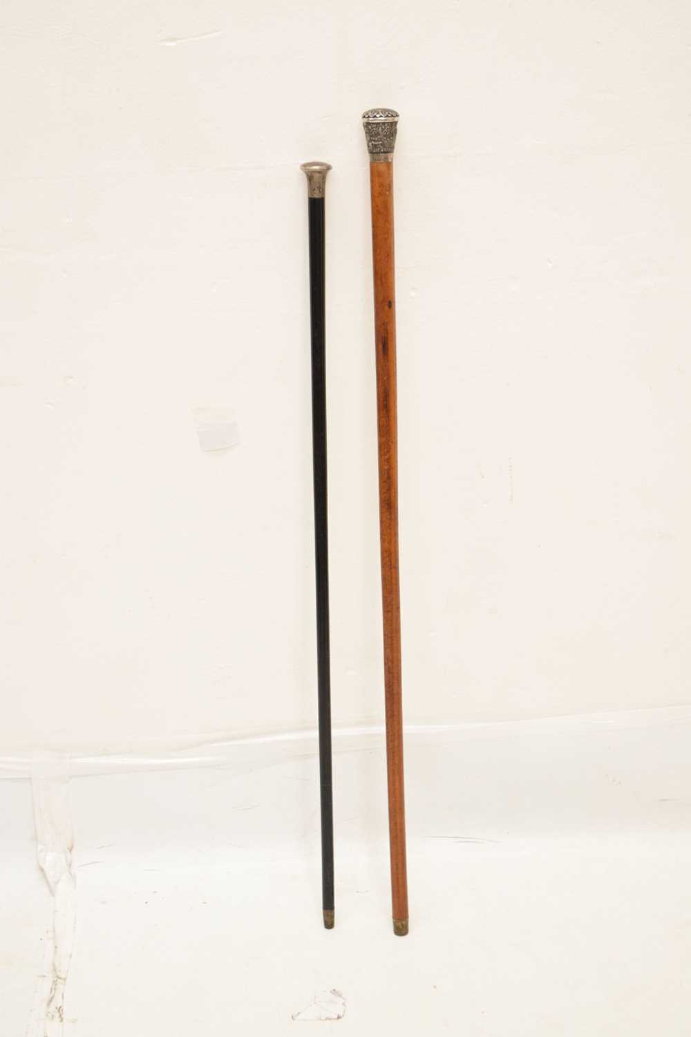 Early 20th century silver topped swagger stick - Image 2 of 9