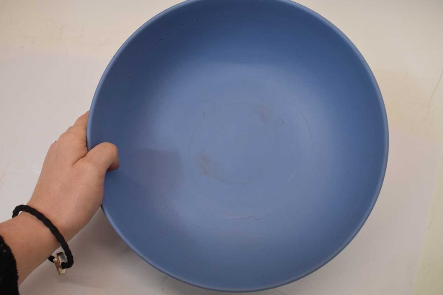 Late 20th century Wedgwood blue jasperware ‘Dancing Hours’ bowl - Image 7 of 11