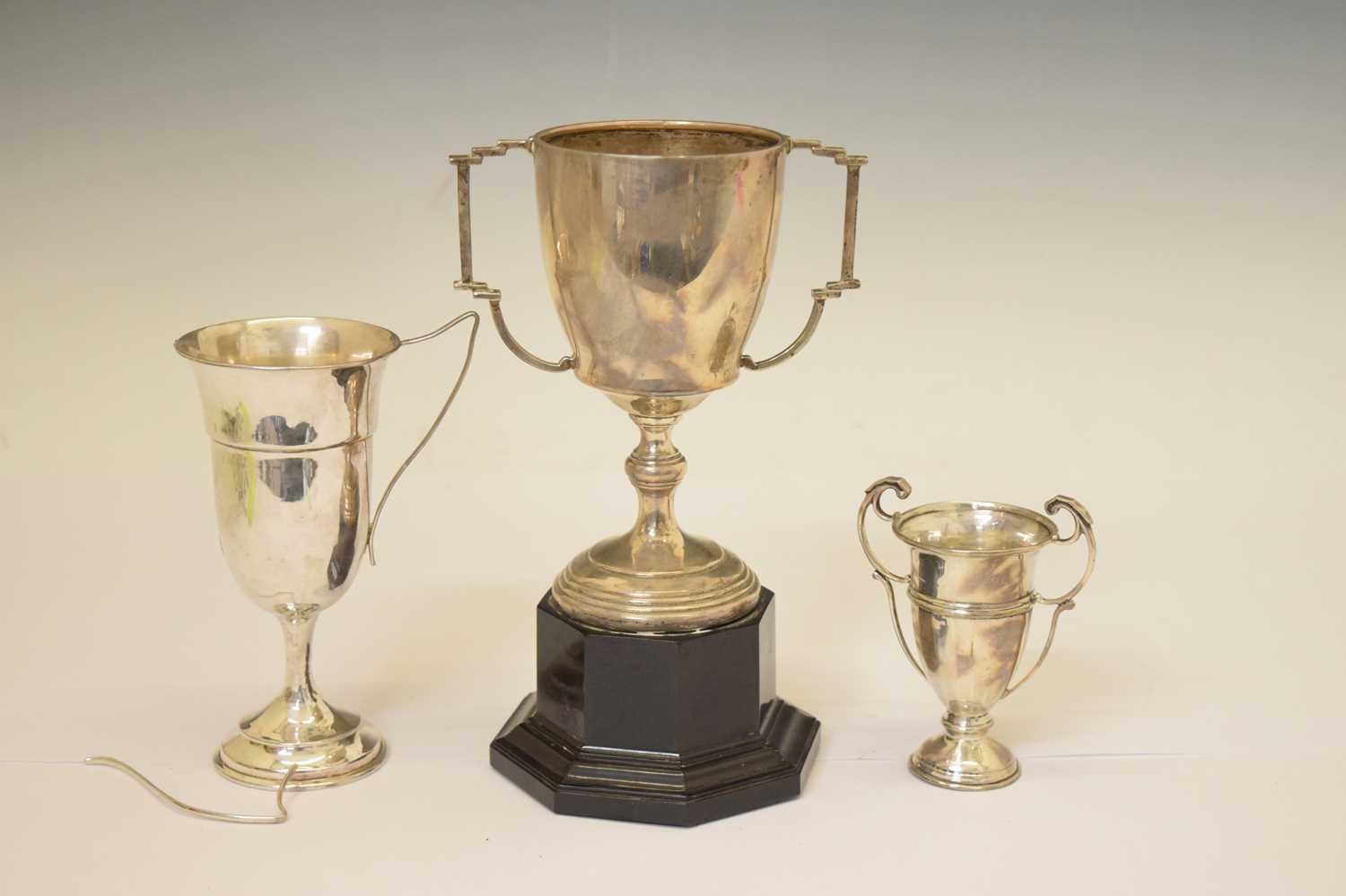 Three George V silver trophy cups - Image 9 of 9