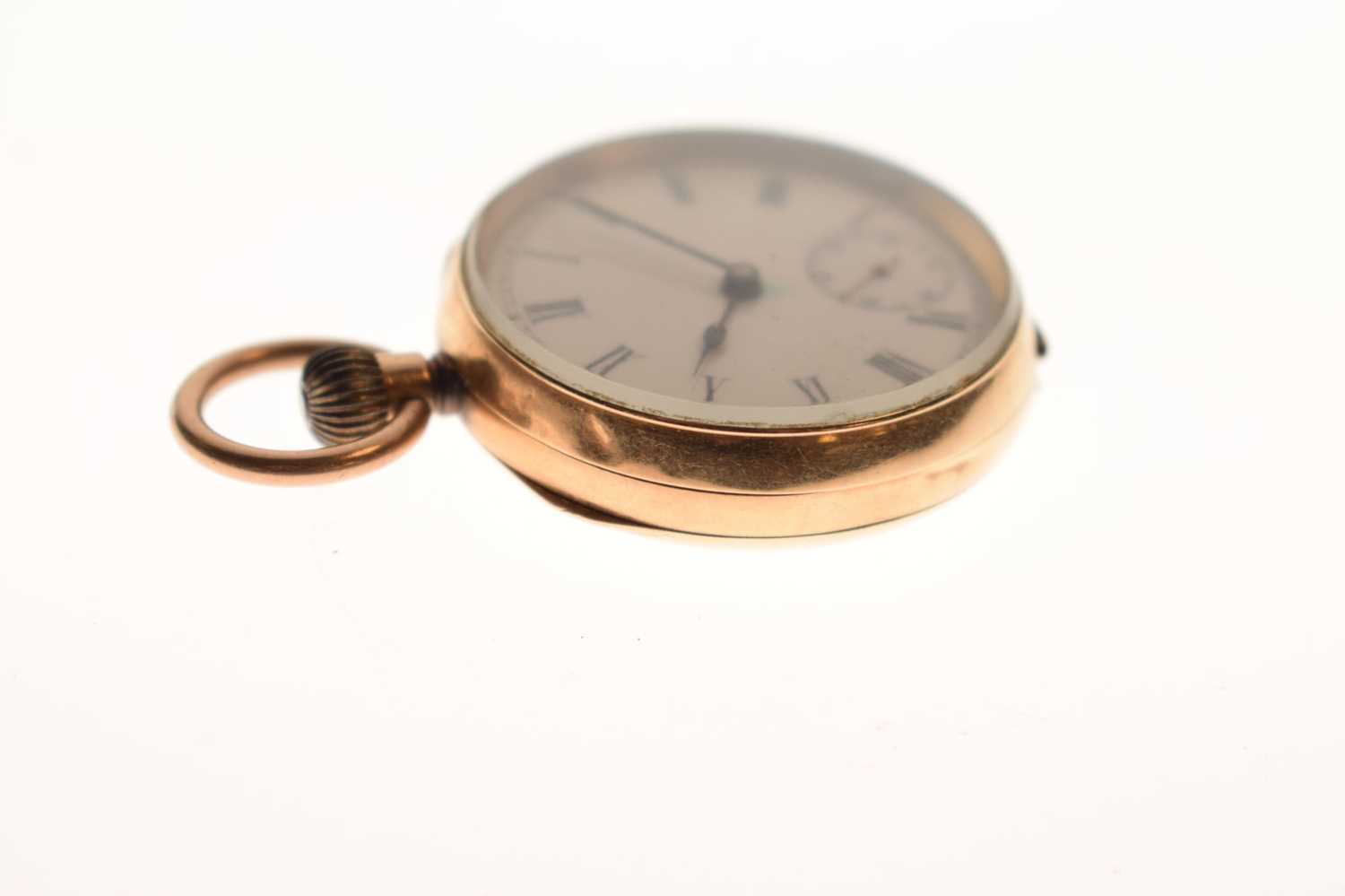 Lady's yellow metal stamped 14k fob watch, Samuel Edgcumbe - Image 3 of 10