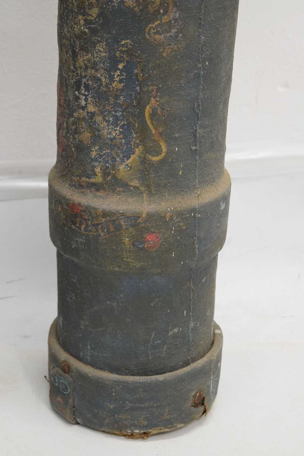 Two canvas British military shell/ ammunition cases - Image 7 of 10