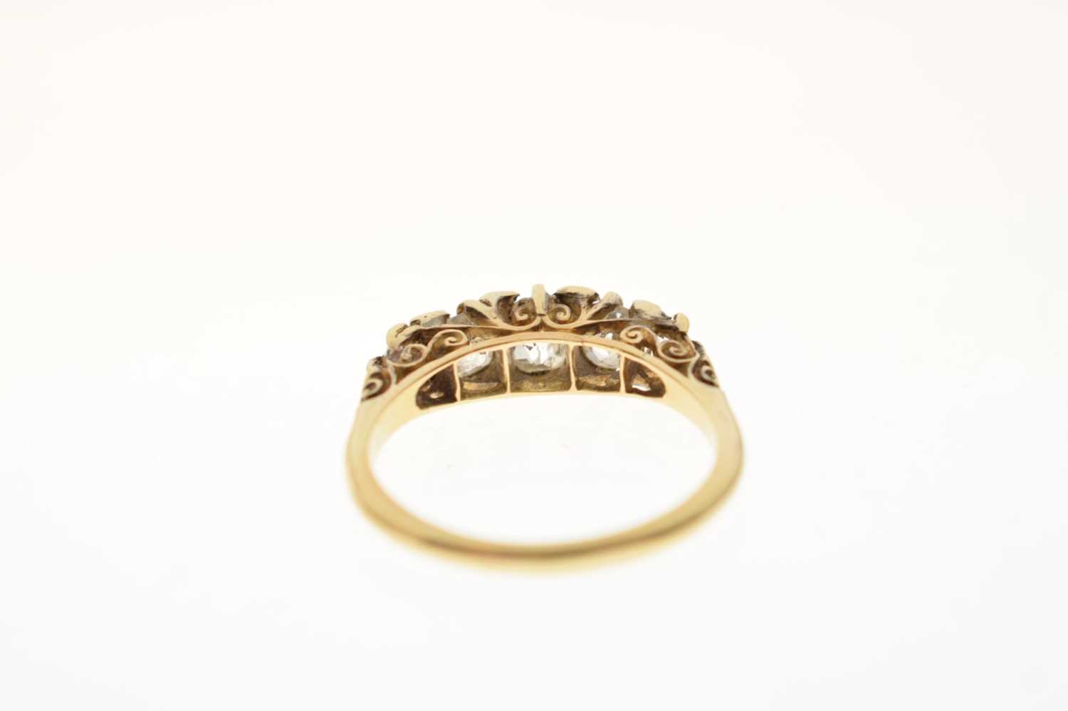Late 19th century diamond five stone ring - Image 3 of 6