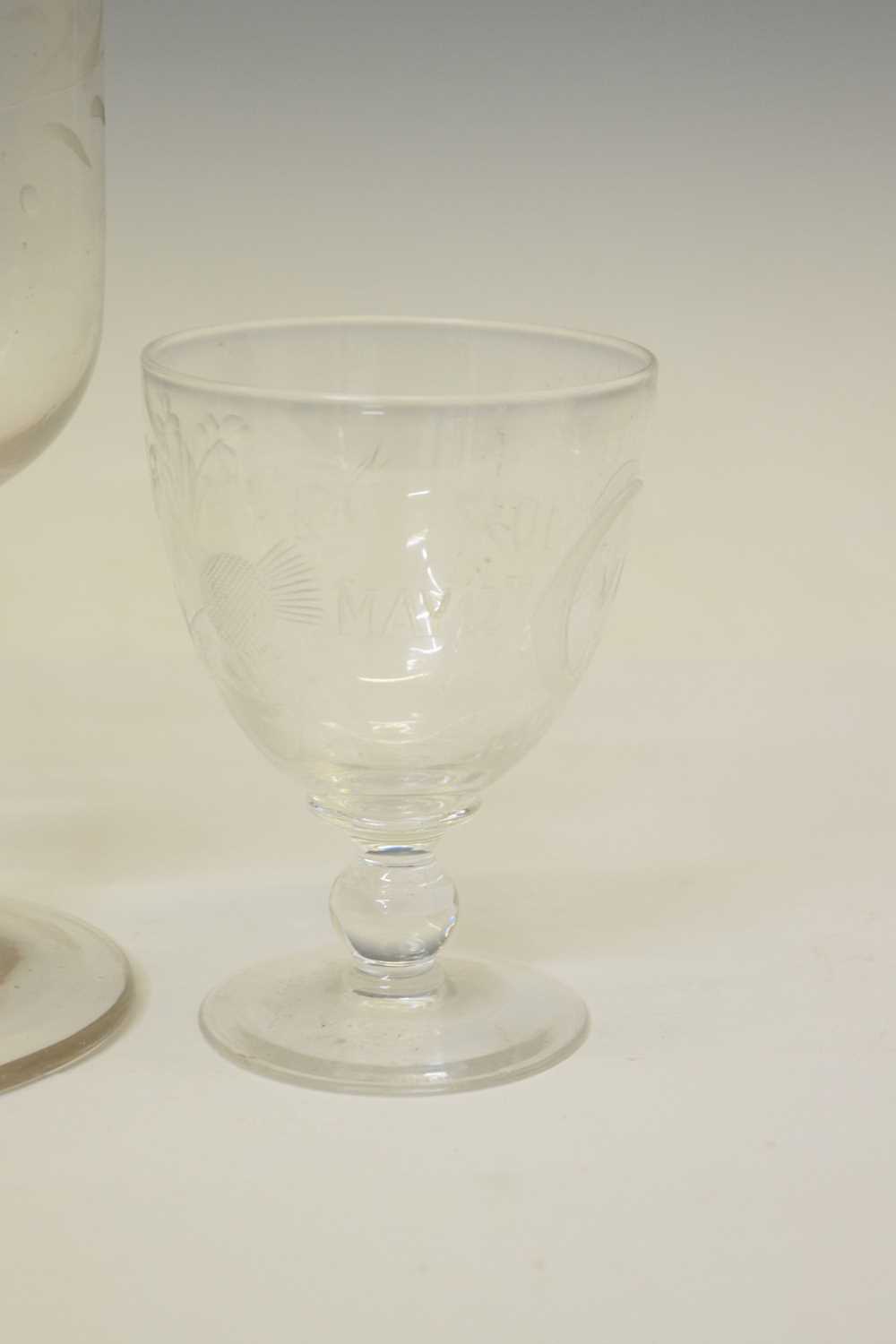 Small group of 19th century and later table glass - Image 6 of 7