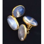 Pair of moonstone cufflinks