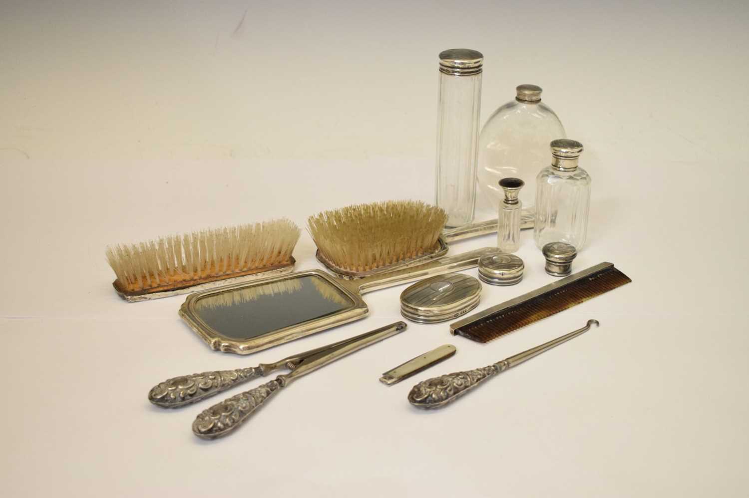 Quantity of silver backed dressing table items, etc - Image 2 of 12