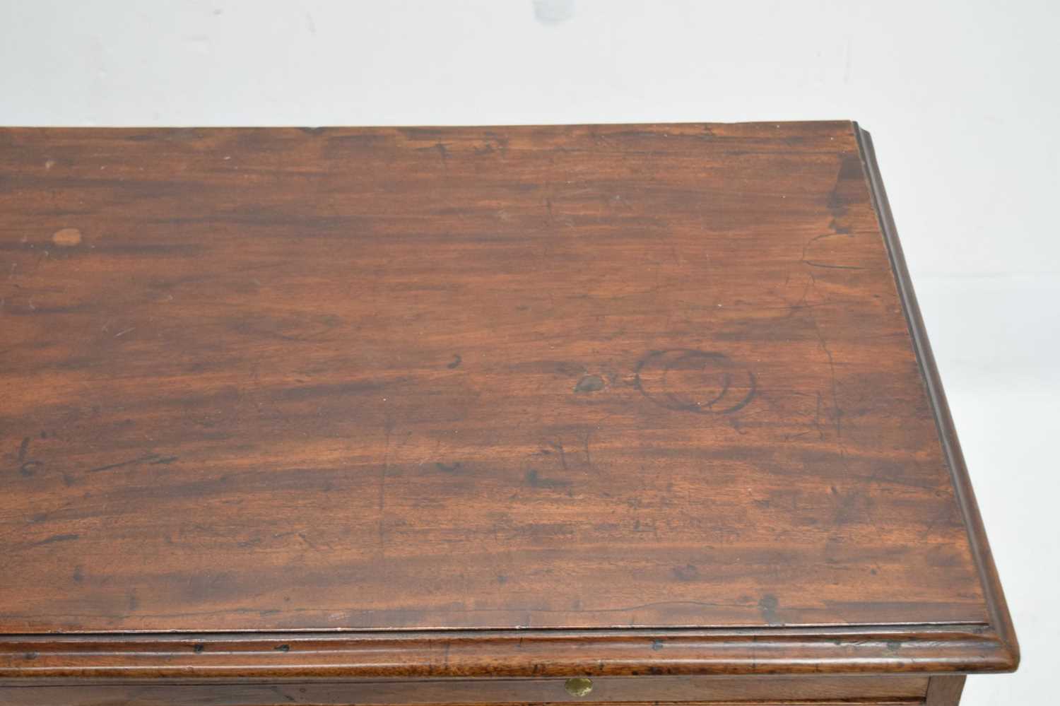 18th century mahogany chest of drawers - Image 4 of 9