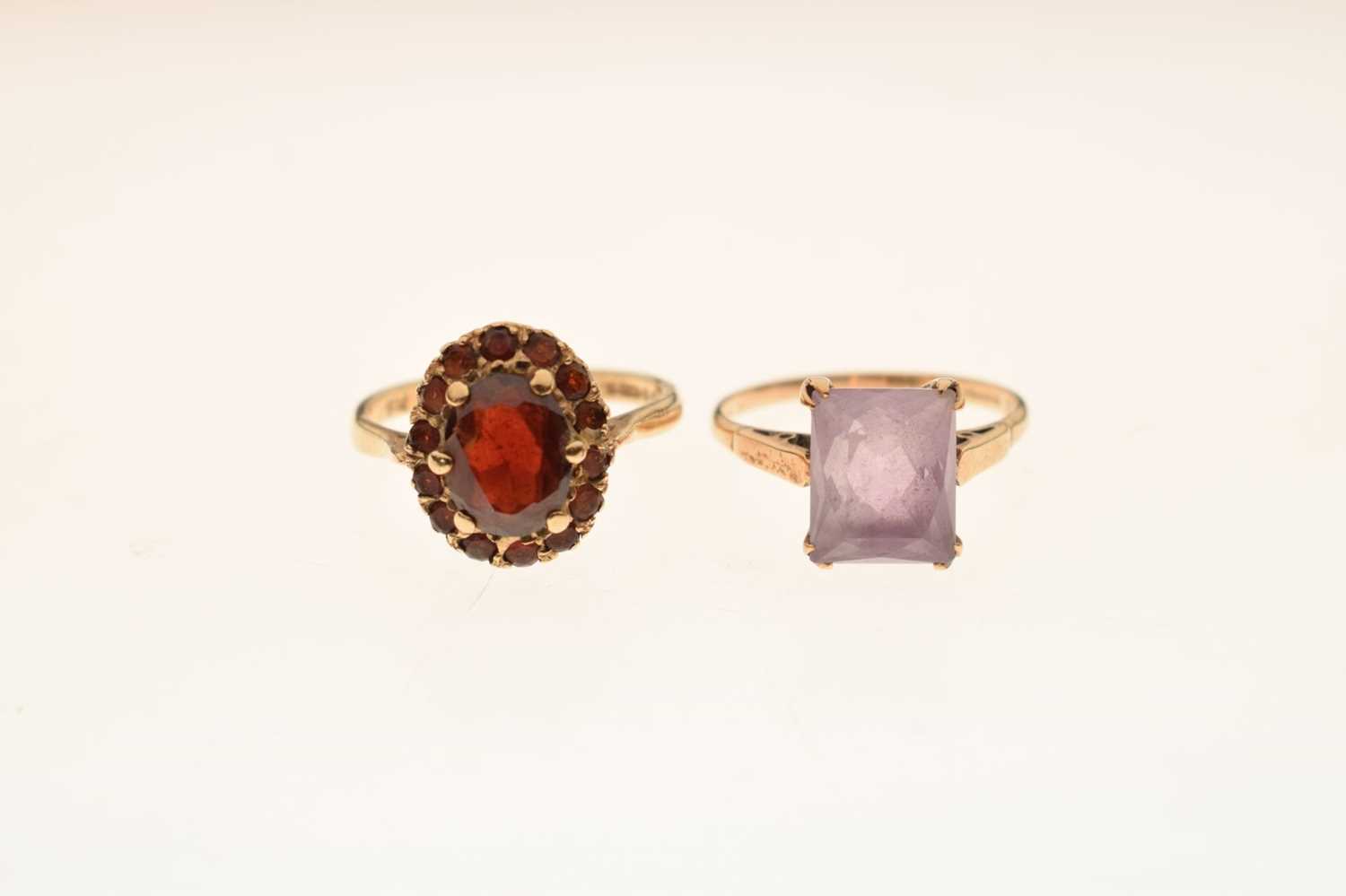 Two 9ct gold gem-set rings - Image 6 of 6