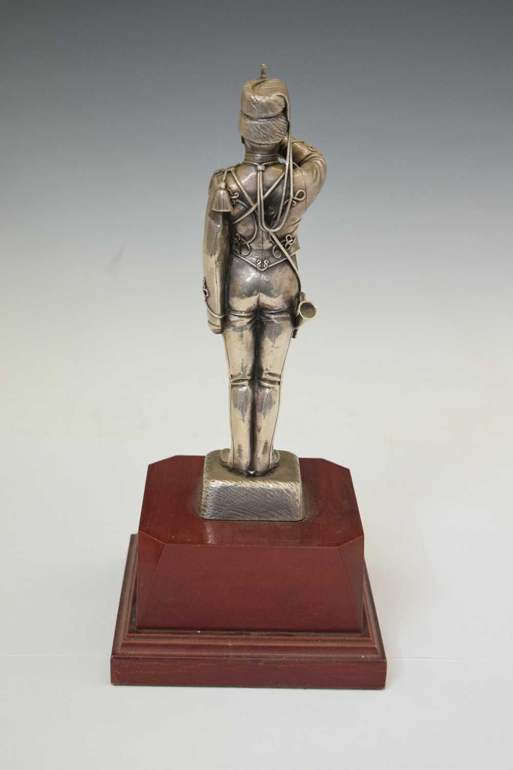 Unmarked white metal figure of a Royal Canadian Horse Artillery bugler - Image 4 of 6