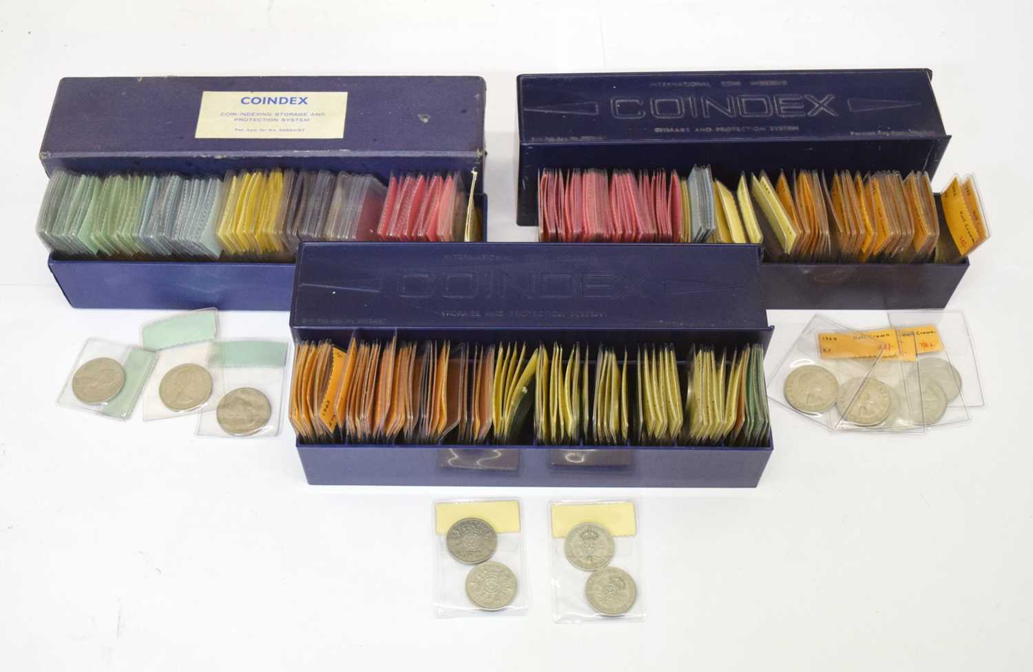 Quantity of GB 20th century coinage to include George V silver coinage, copper coinage, etc