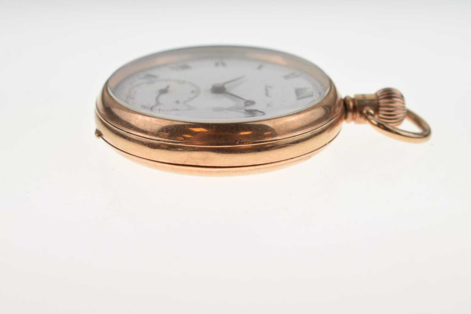 George V 9ct gold cased open-face pocket watch - Image 4 of 12
