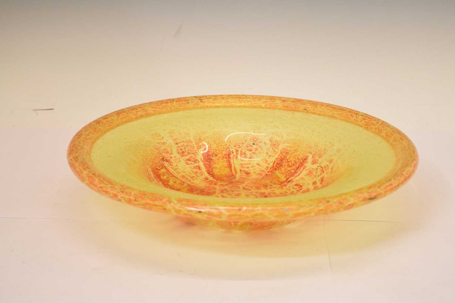 Large 1930s WMF Ikora glass bowl - Image 9 of 9