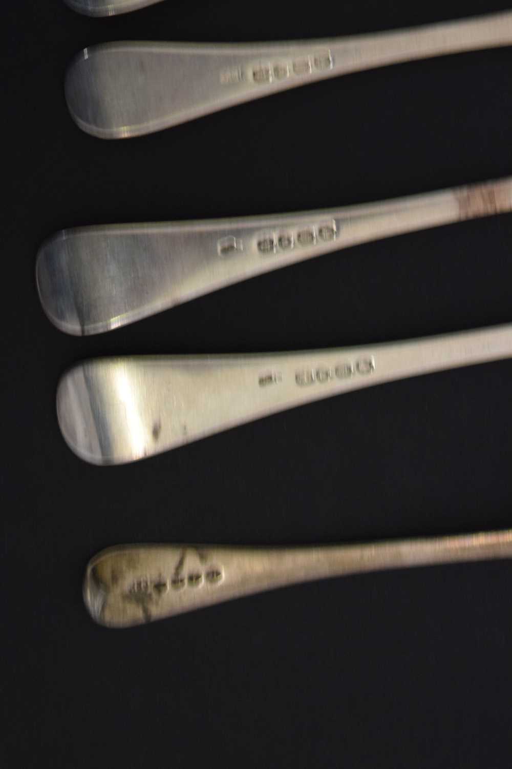 Quantity of Georgian and Victorian silver flatware - Image 10 of 14