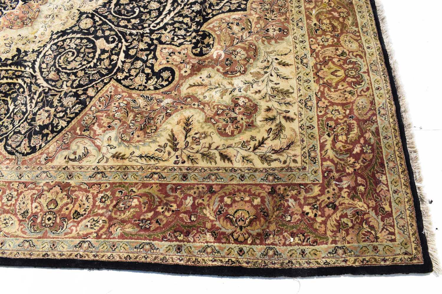 Large Indian machine-made wool carpet - Image 2 of 14