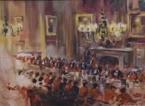 Lincoln Rowe (20th century) - Oil on canvas - Mess Dinner