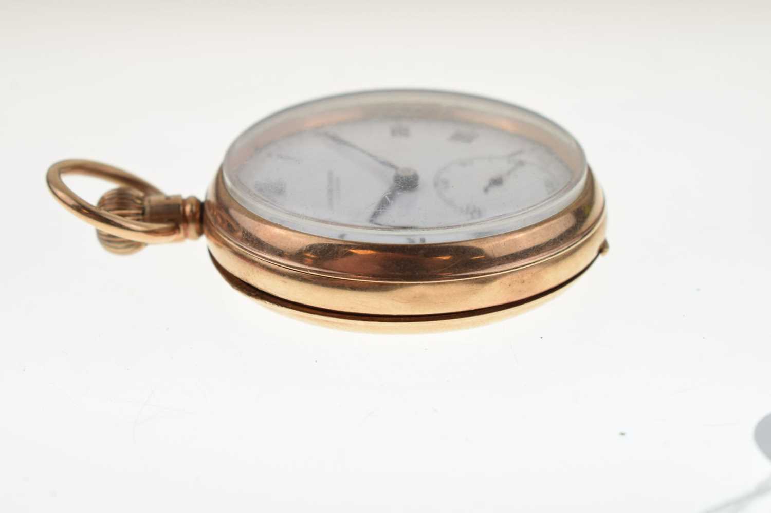 George V 9ct gold cased open-face pocket watch, J.W. Benson - Image 5 of 11